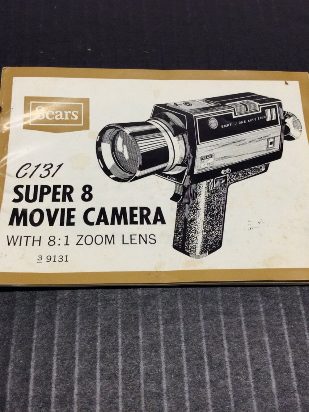 Vintage Sears Super 8 8mm Movie Camera Model C131 User's Manual